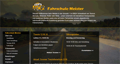 Desktop Screenshot of fahrschule-meister.de