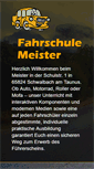 Mobile Screenshot of fahrschule-meister.de