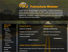 Tablet Screenshot of fahrschule-meister.de